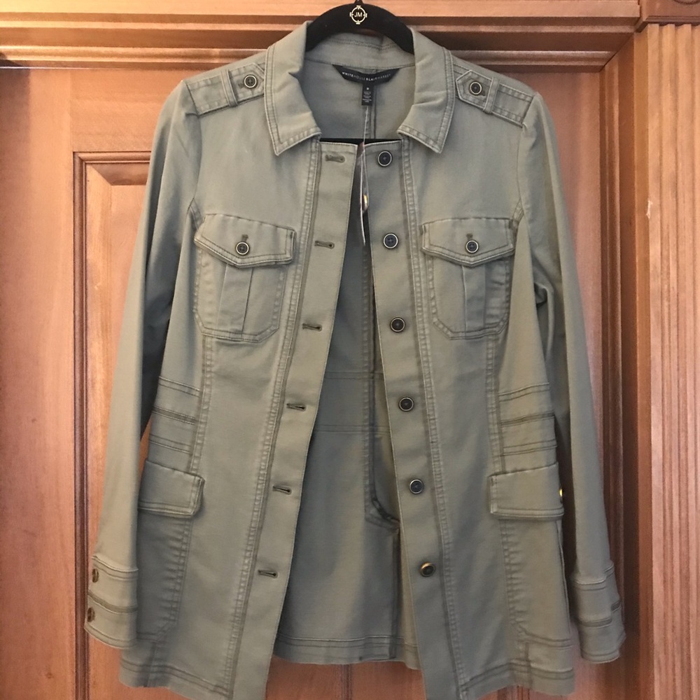 NEW White House Black Market military jacket